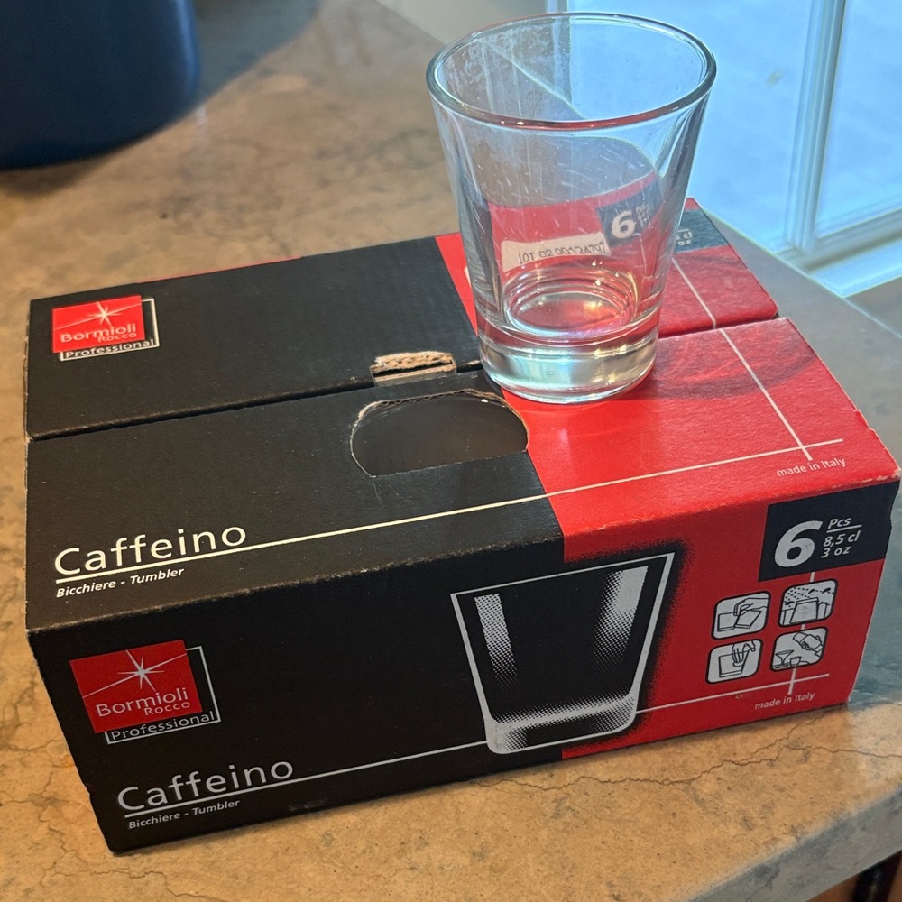 Bormioli Rocco Caffeino Glass Tumbler Set - Clear